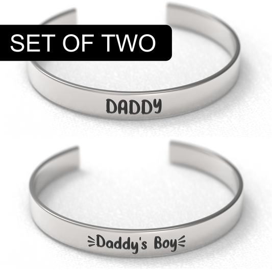 Daddy & Daddy's Boy Bracelet Set