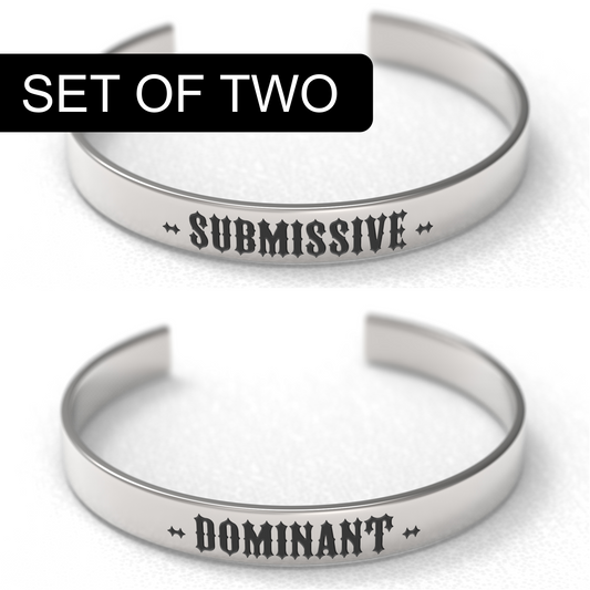 Dominant & Submissive Bracelet Set