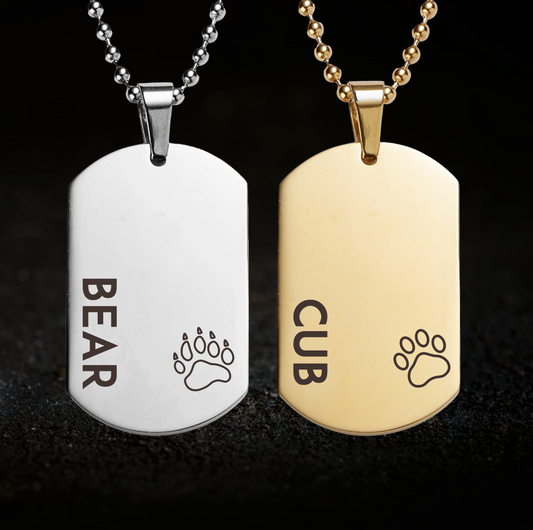 Gay Bear and Cub Necklace