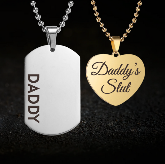 Daddy and Daddy's Slut, Necklace Set