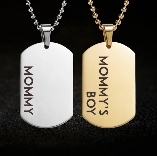 Mommy and Mommys Boy Necklace
