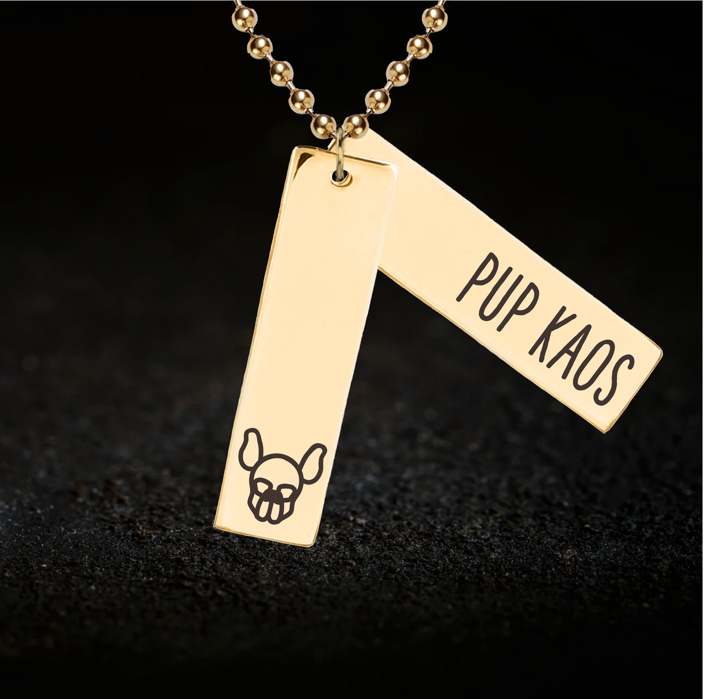 Personalised Pup Hood Pendant Necklace