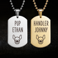 Pup and Handler Necklace Set