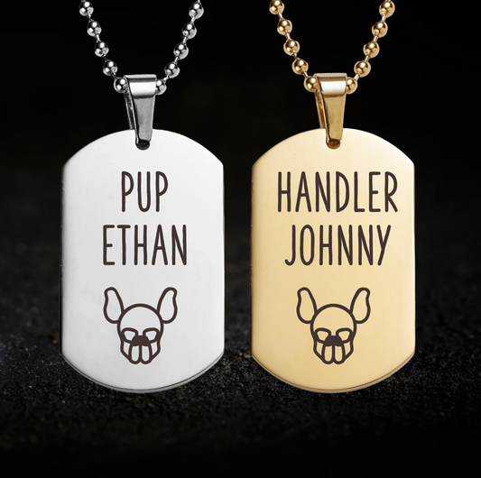 Pup and Handler Necklace Set