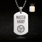 Personalised Master Necklace, Featuring a Triskelion